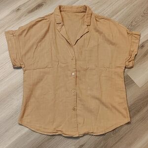 **5/$25** Shein Motf Button up shirt sleeve